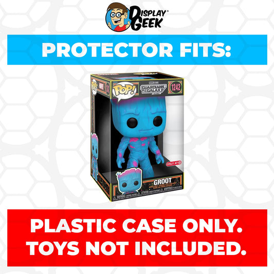 Pop Protector for 10 inch Groot Blacklight #1242 Jumbo Funko Pop - PPG Pop Protector Guide Search Created by Display Geek