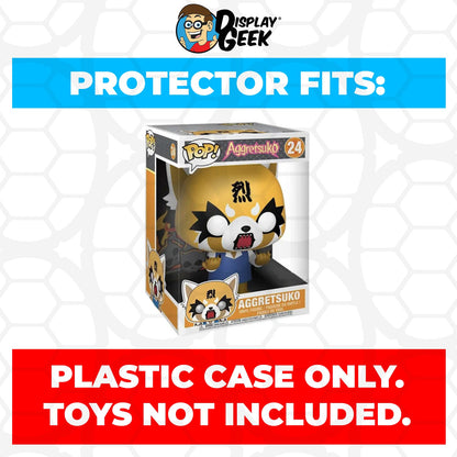 Pop Protector for 10 inch Aggretsuko Rage #24 Jumbo Funko Pop - PPG Pop Protector Guide Search Created by Display Geek