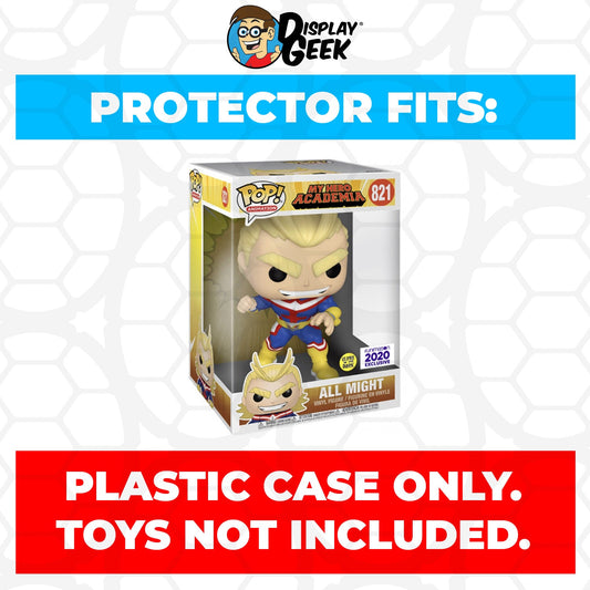 Pop Protector for 10 inch All Might #821 Jumbo Funko Pop - PPG Pop Protector Guide Search Created by Display Geek