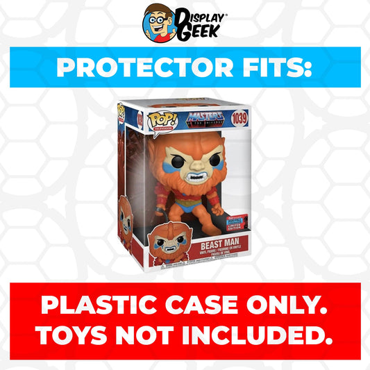 Pop Protector for 10 inch Beast Man NYCC #1039 Jumbo Funko Pop - PPG Pop Protector Guide Search Created by Display Geek