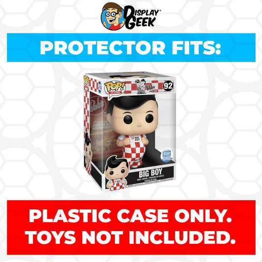 Pop Protector for 10 inch Big Boy #92 Jumbo Funko Pop - PPG Pop Protector Guide Search Created by Display Geek