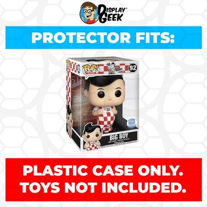 Pop Protector for 10 inch Big Boy #92 Jumbo Funko Pop - PPG Pop Protector Guide Search Created by Display Geek