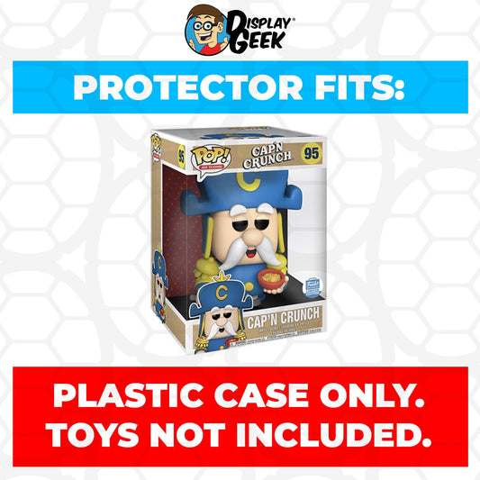 Pop Protector for 10 inch Cap'n Crunch #95 Jumbo Funko Pop - PPG Pop Protector Guide Search Created by Display Geek