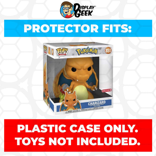 Pop Protector for 10 inch Charizard #851 Jumbo Funko Pop - PPG Pop Protector Guide Search Created by Display Geek