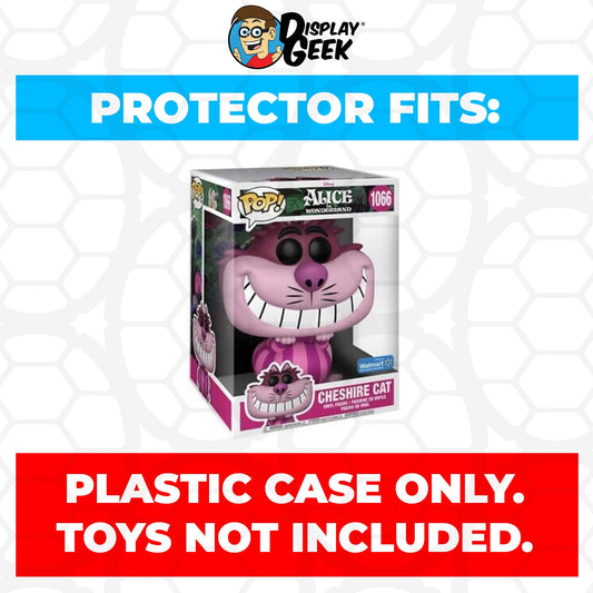 Pop Protector for 10 inch Cheshire Cat #1066 Jumbo Funko Pop - PPG Pop Protector Guide Search Created by Display Geek