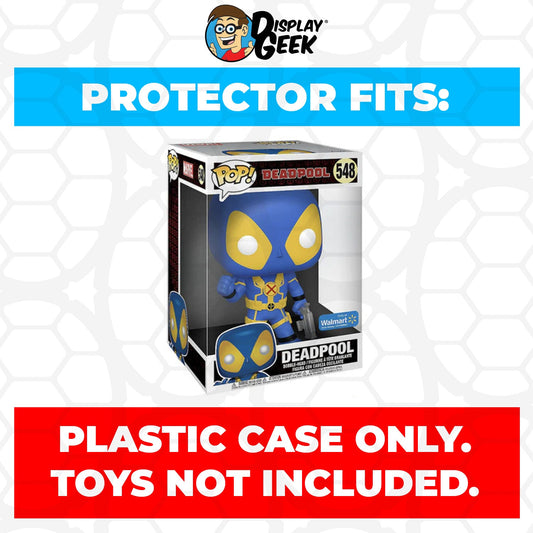 Pop Protector for 10 inch Deadpool Movie Blue & Yellow #548 Jumbo Funko Pop - PPG Pop Protector Guide Search Created by Display Geek