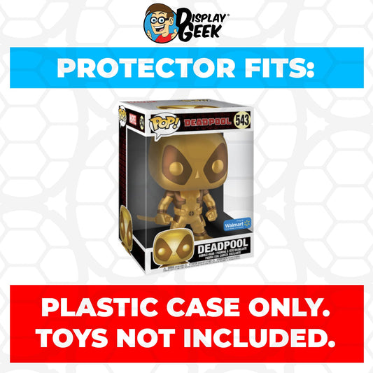 Pop Protector for 10 inch Deadpool Two Swords Gold #543 Jumbo Funko Pop - PPG Pop Protector Guide Search Created by Display Geek