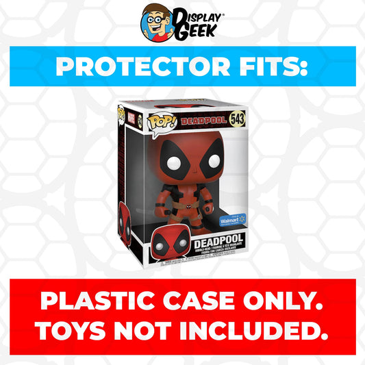 Pop Protector for 10 inch Deadpool Two Swords Red #543 Jumbo Funko Pop - PPG Pop Protector Guide Search Created by Display Geek