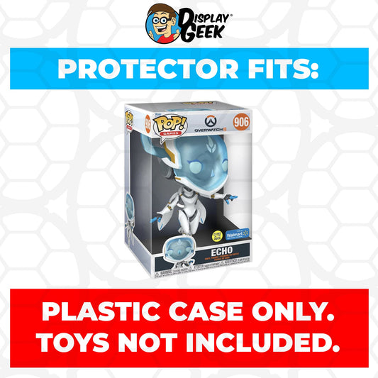 Pop Protector for 10 inch Echo Glow in the Dark #906 Jumbo Funko Pop - PPG Pop Protector Guide Search Created by Display Geek