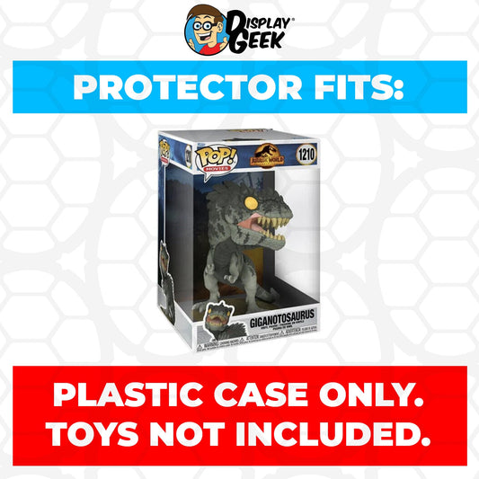 Pop Protector for 10 inch Giganotosaurus #1210 Jumbo Funko Pop - PPG Pop Protector Guide Search Created by Display Geek