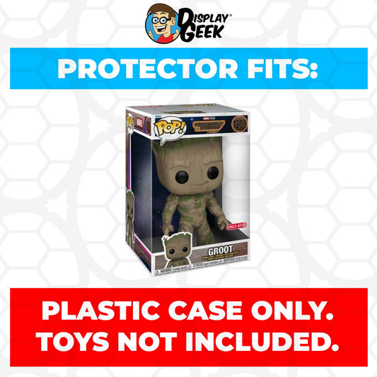 Pop Protector for 10 inch Groot #1203 Jumbo Funko Pop - PPG Pop Protector Guide Search Created by Display Geek