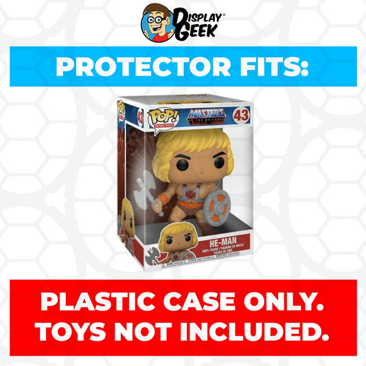 Pop Protector for 10 inch He-Man Battle Armor #43 Jumbo Funko Pop - PPG Pop Protector Guide Search Created by Display Geek