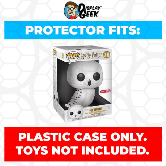 Pop Protector for 10 inch Hedwig #70 Jumbo Funko Pop - PPG Pop Protector Guide Search Created by Display Geek