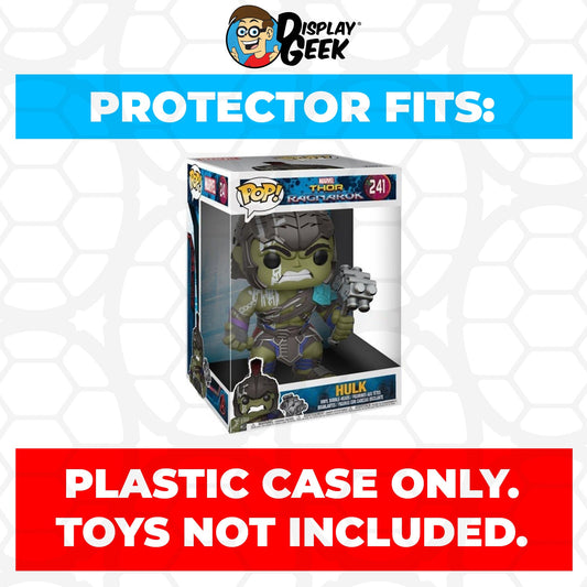 Pop Protector for 10 inch Hulk Ragnarok #241 Jumbo Funko Pop - PPG Pop Protector Guide Search Created by Display Geek