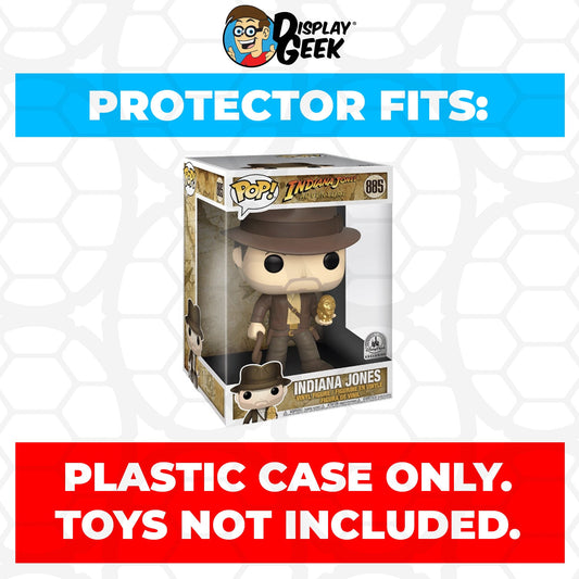 Pop Protector for 10 inch Indiana Jones #885 Jumbo Funko Pop - PPG Pop Protector Guide Search Created by Display Geek
