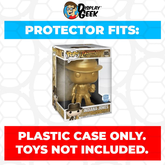 Pop Protector for 10 inch Indiana Jones Gold Metallic #885 Jumbo Funko Pop - PPG Pop Protector Guide Search Created by Display Geek
