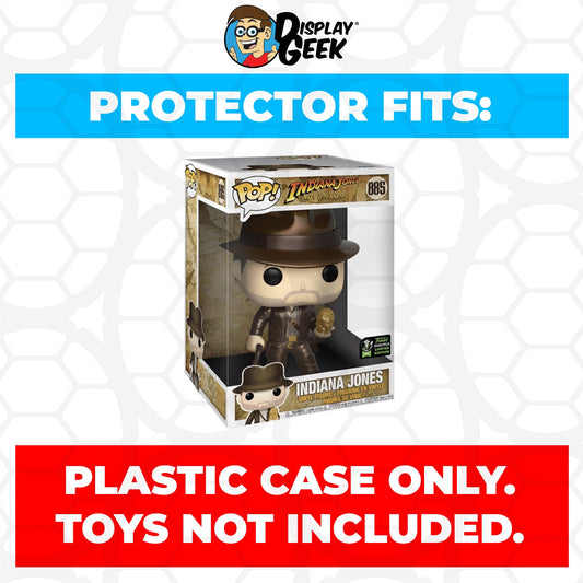 Pop Protector for 10 inch Indiana Jones Metallic ECCC #885 Jumbo Funko Pop - PPG Pop Protector Guide Search Created by Display Geek