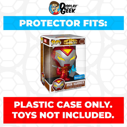 Pop Protector for 10 inch Infinity Warps Iron Hammer #866 Jumbo Funko Pop - PPG Pop Protector Guide Search Created by Display Geek
