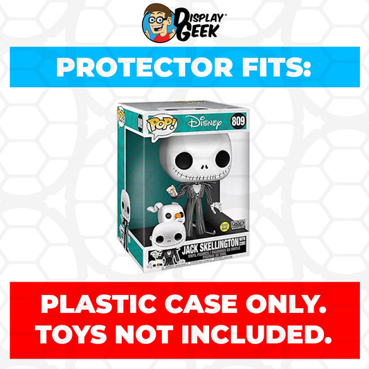 Pop Protector for 10 inch Jack Skellington with Zero #809 Jumbo Funko Pop - PPG Pop Protector Guide Search Created by Display Geek
