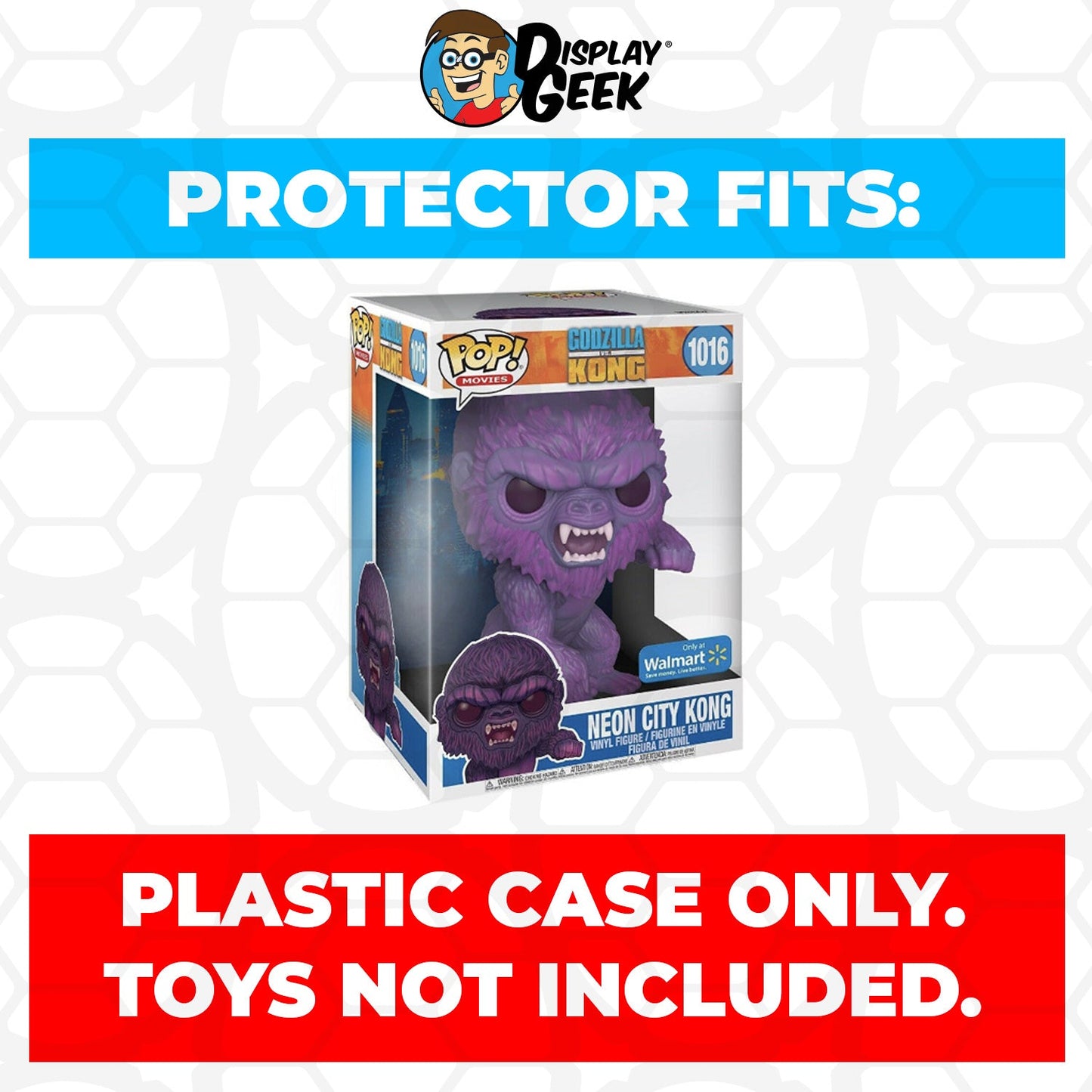 Pop Protector for 10 inch Kong Neon City Lights #1016 Jumbo Funko Pop - PPG Pop Protector Guide Search Created by Display Geek