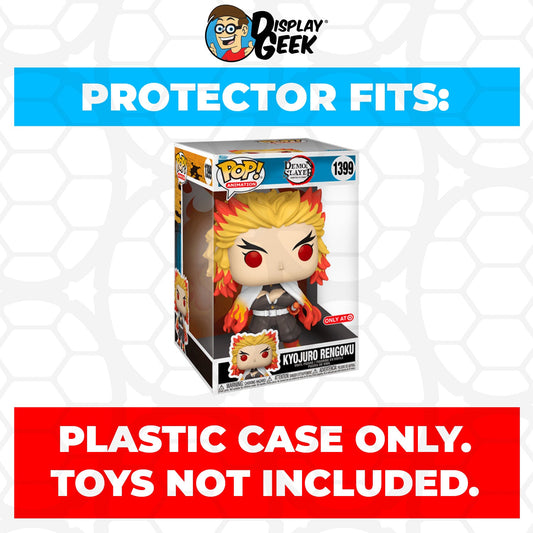 Pop Protector for 10 inch Kyojuro Rengoku #1399 Jumbo Funko Pop - PPG Pop Protector Guide Search Created by Display Geek
