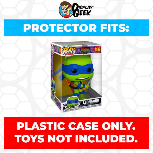 Pop Protector for 10 inch Leonardo #1402 TMNT Jumbo Funko Pop - PPG Pop Protector Guide Search Created by Display Geek
