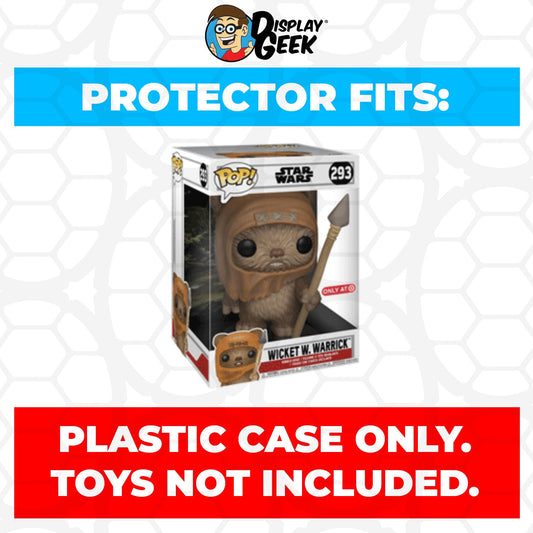 Pop Protector for 10 inch Wicket W. Warrick #293 Jumbo Funko Pop - PPG Pop Protector Guide Search Created by Display Geek