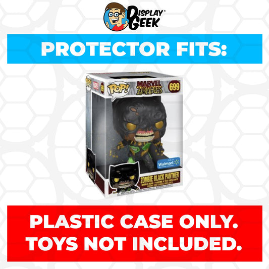 Pop Protector for 10 inch Zombie Black Panther #699 Jumbo Funko Pop - PPG Pop Protector Guide Search Created by Display Geek