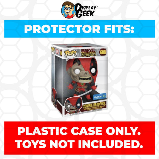Pop Protector for 10 inch Zombie Deadpool #698 Jumbo Funko Pop - PPG Pop Protector Guide Search Created by Display Geek
