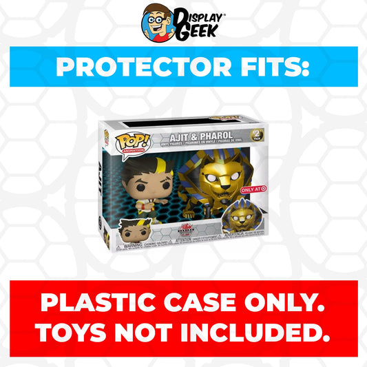 Pop Protector for 2 Pack Ajit & Pharol Funko Pop - PPG Pop Protector Guide Search Created by Display Geek
