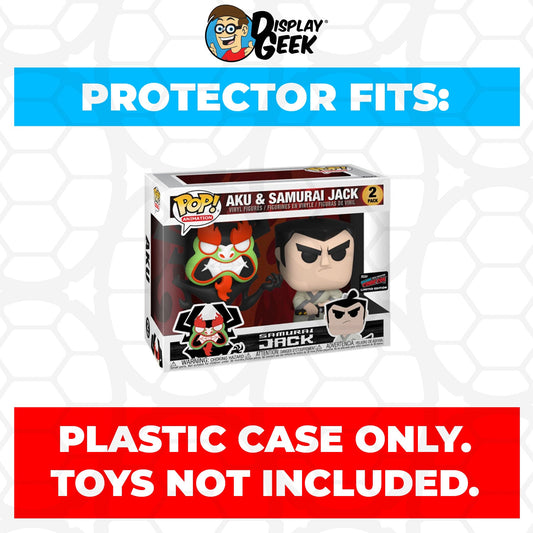 Pop Protector for 2 Pack Aku & Samurai Jack NYCC Funko Pop - PPG Pop Protector Guide Search Created by Display Geek