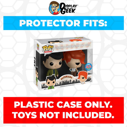 Pop Protector for 2 Pack Alternate Universe Fry and Leela NYCC Funko Pop - PPG Pop Protector Guide Search Created by Display Geek