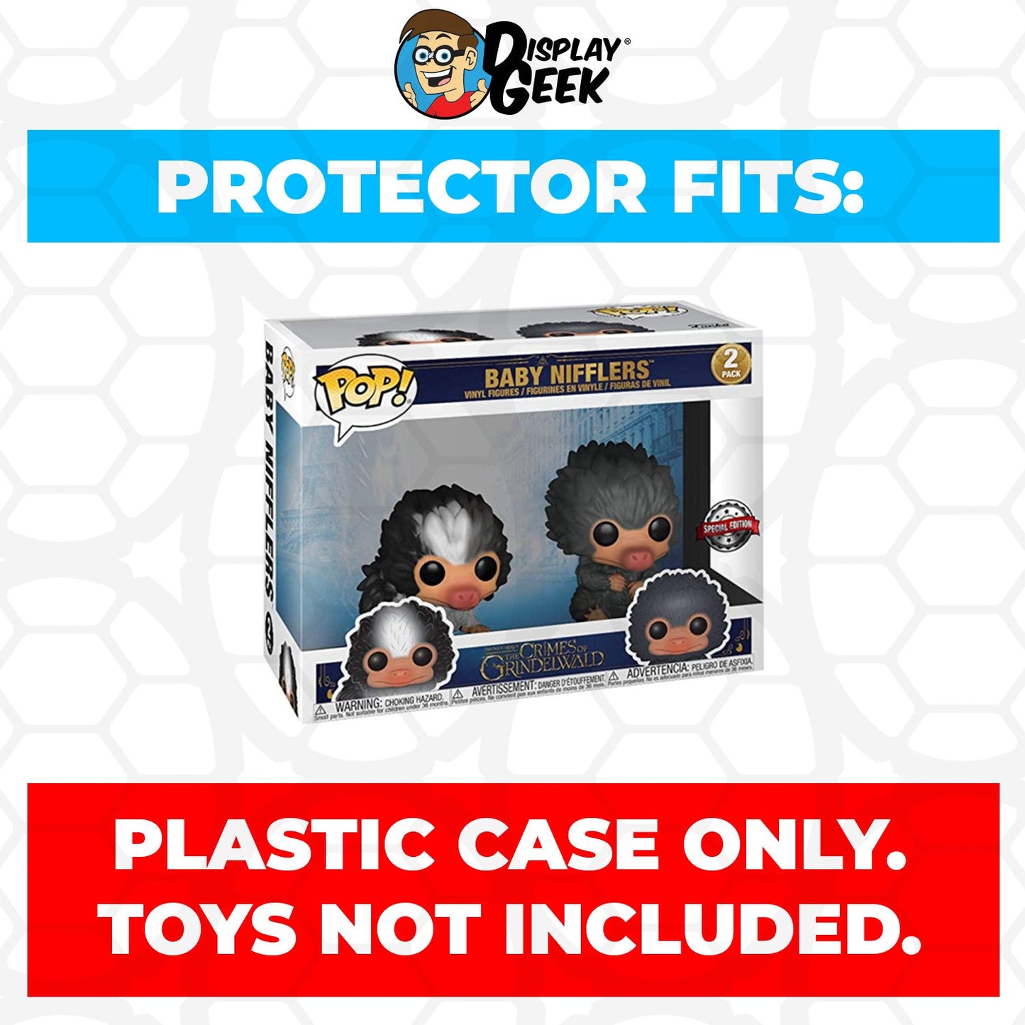 Pop Protector for 2 Pack Baby Nifflers Black & Gray Funko Pop - PPG Pop Protector Guide Search Created by Display Geek
