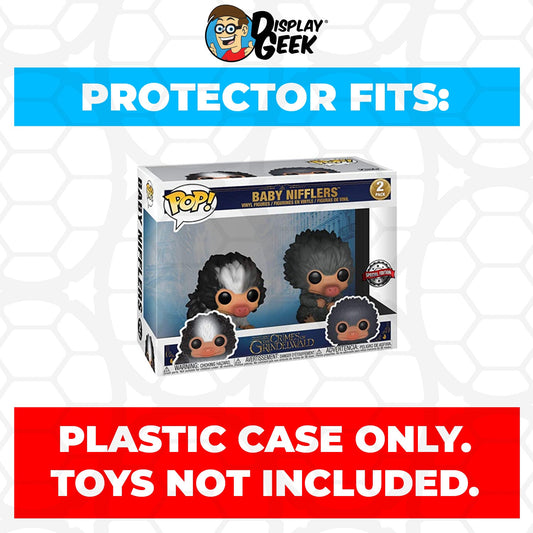Pop Protector for 2 Pack Baby Nifflers Black & Gray Funko Pop - PPG Pop Protector Guide Search Created by Display Geek