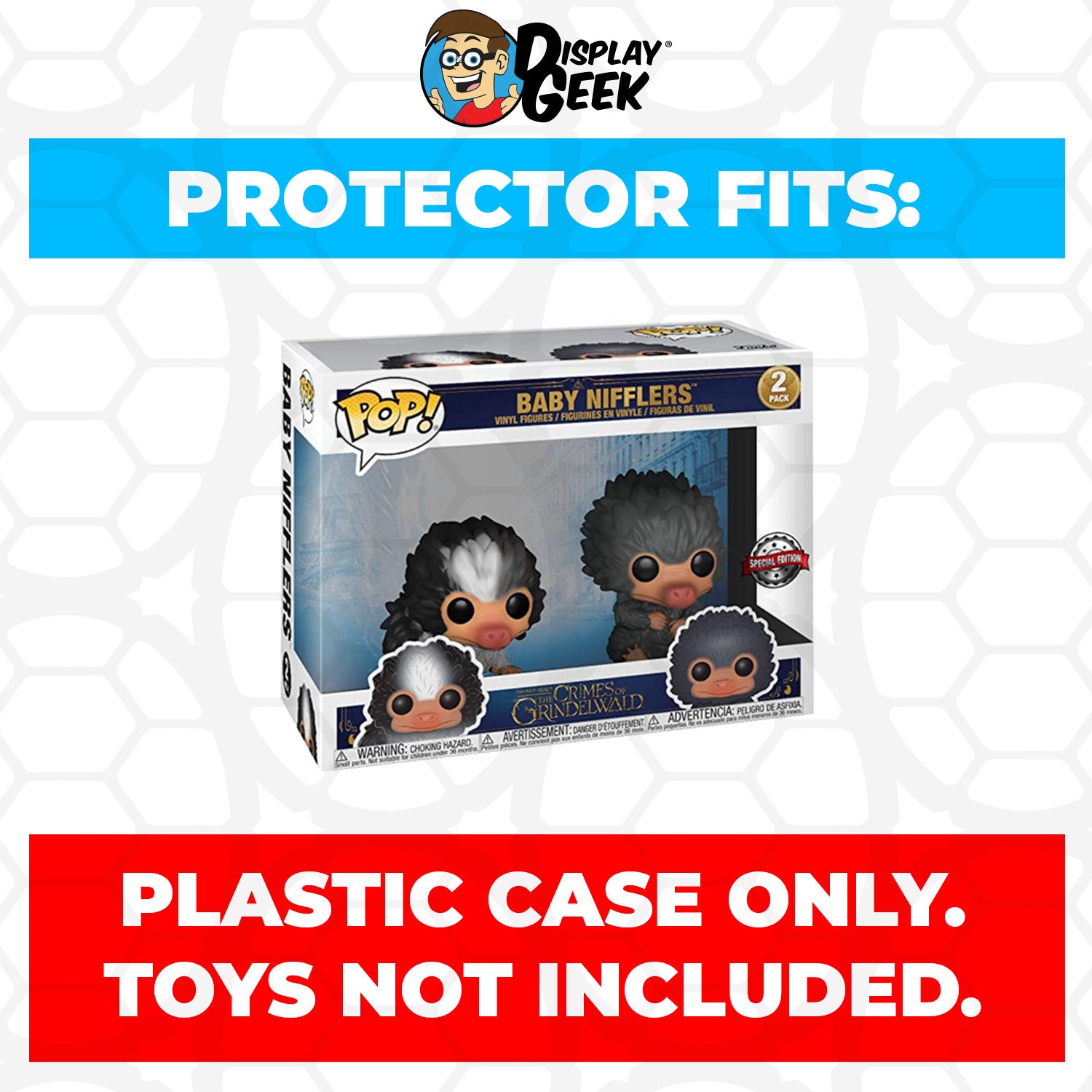 Pop Protector for 2 Pack Baby Nifflers Black & Gray Funko Pop - PPG Pop Protector Guide Search Created by Display Geek