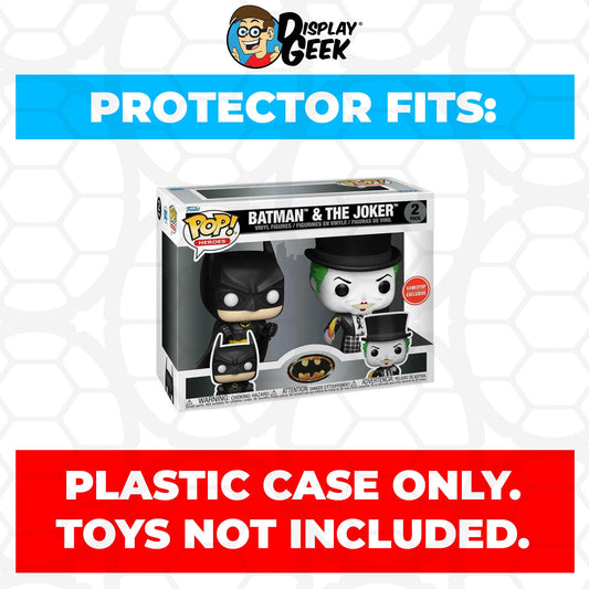 Pop Protector for 2 Pack Batman & the Joker 1989 Funko Pop - PPG Pop Protector Guide Search Created by Display Geek