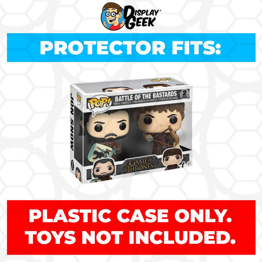 Pop Protector for 2 Pack Battle of the Bastards Funko Pop - PPG Pop Protector Guide Search Created by Display Geek