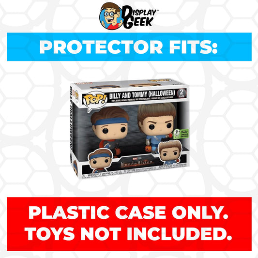 Pop Protector for 2 Pack Billy & Tommy Halloween ECCC Funko Pop - PPG Pop Protector Guide Search Created by Display Geek