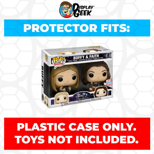 Pop Protector for 2 Pack Buffy & Faith NYCC Funko Pop - PPG Pop Protector Guide Search Created by Display Geek