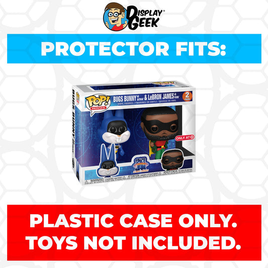 Pop Protector for 2 Pack Bugs Bunny as Batman & LeBron James as Robin Funko Pop - PPG Pop Protector Guide Search Created by Display Geek