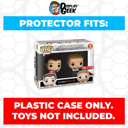 Pop Protector for 2 Pack Cam & Mitch Funko Pop - PPG Pop Protector Guide Search Created by Display Geek