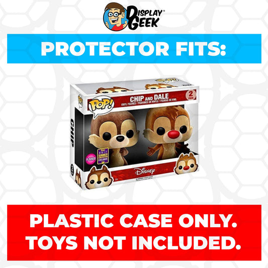 Pop Protector for 2 Pack Chip & Dale Flocked SDCC Funko Pop - PPG Pop Protector Guide Search Created by Display Geek