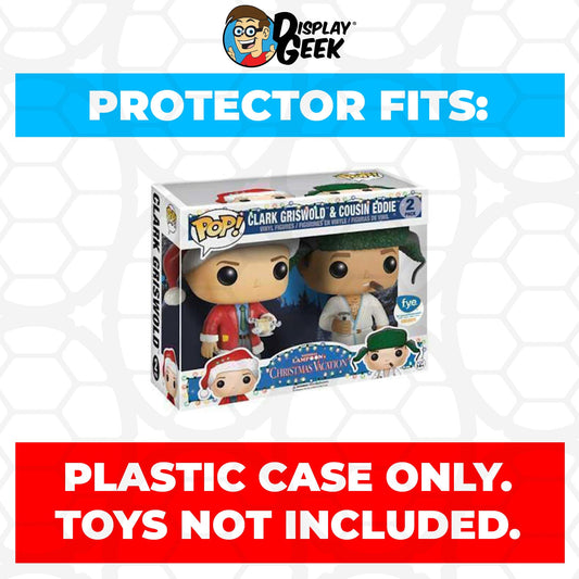 Pop Protector for 2 Pack Clark Griswold & Cousin Eddie Funko Pop - PPG Pop Protector Guide Search Created by Display Geek