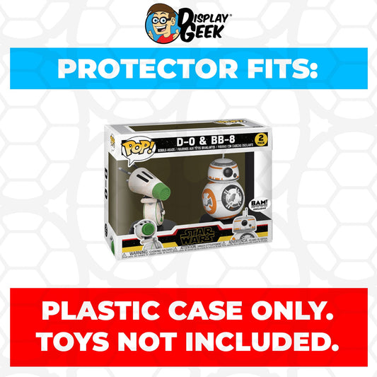 Pop Protector for 2 Pack D-O & BB-8 BAM Funko Pop - PPG Pop Protector Guide Search Created by Display Geek