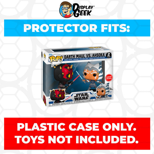 Pop Protector for 2 Pack Darth Maul vs Ahsoka Funko Pop - PPG Pop Protector Guide Search Created by Display Geek