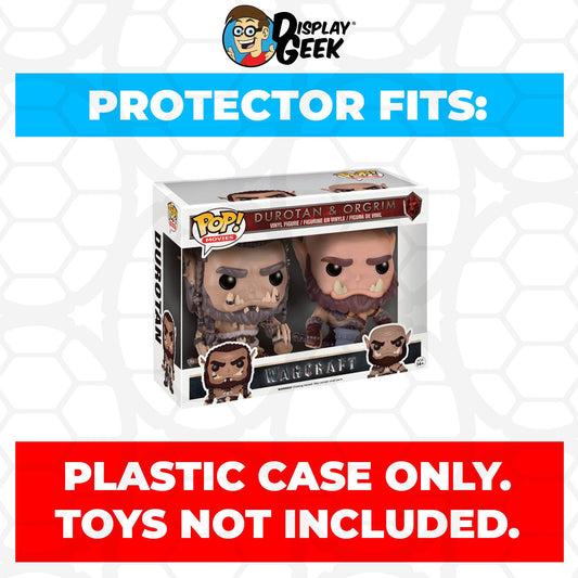 Pop Protector for 2 Pack Durotan & Orgrim Funko Pop - PPG Pop Protector Guide Search Created by Display Geek