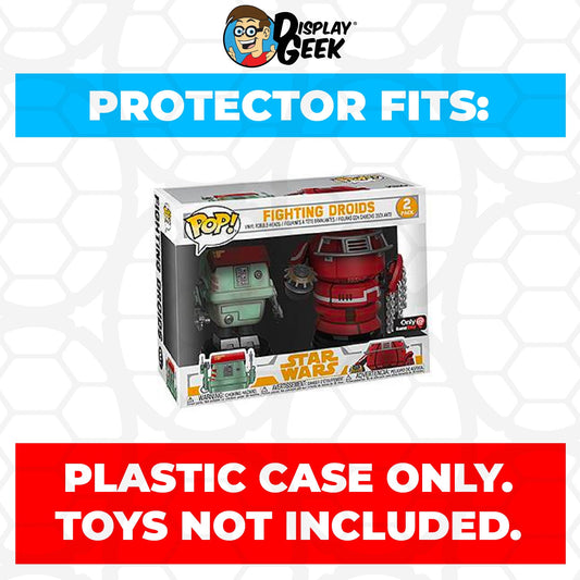 Pop Protector for 2 Pack Fighting Droids Funko Pop - PPG Pop Protector Guide Search Created by Display Geek