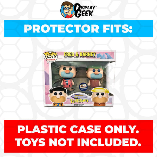 Pop Protector for 2 Pack Fred & Barney Black & Green Hair Funko Pop - PPG Pop Protector Guide Search Created by Display Geek