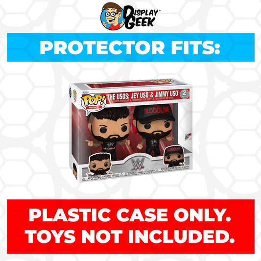 Pop Protector for 2 Pack WWE The Usos Jey Uso & Jimmy Uso Funko Pop - PPG Pop Protector Guide Search Created by Display Geek