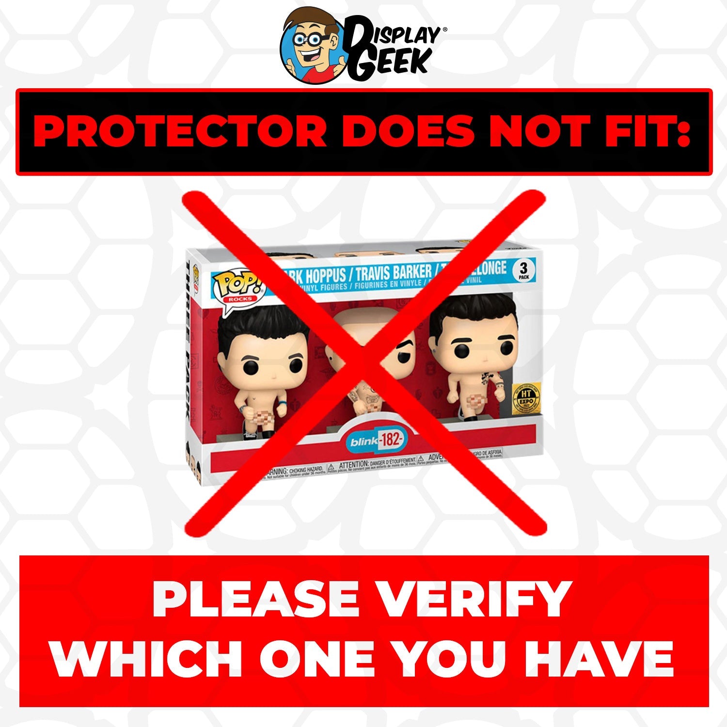 Pop Protector for 3 Pack Blink 182 Mark, Travis & Tom Playing Instruments Funko - PPG Pop Protector Guide Search Created by Display Geek